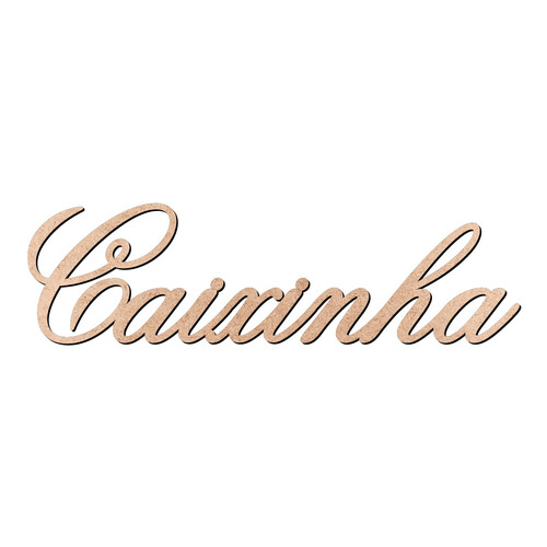 Recorte Caixinha Old Script / MDF 3mm