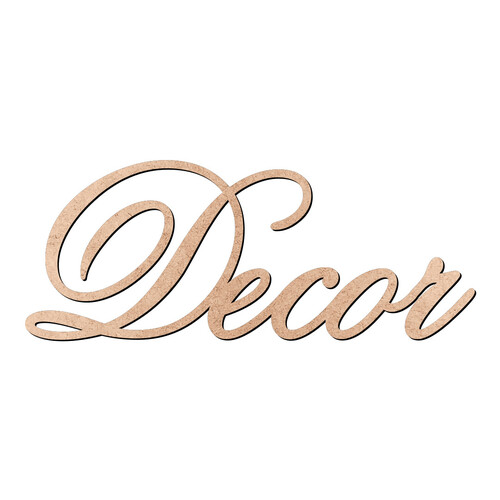 Recorte Decor Old Script / MDF 3mm