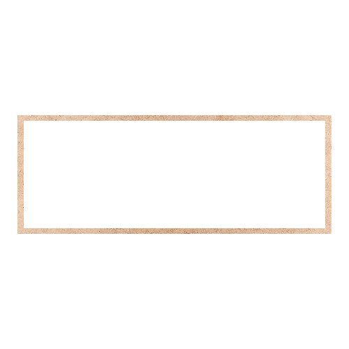 Recorte Moldura Ret 19 x 50 cm Borda 1 cm / MDF 3mm