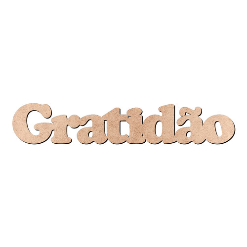 Recorte Gratidão Cooper Black / MDF 3mm