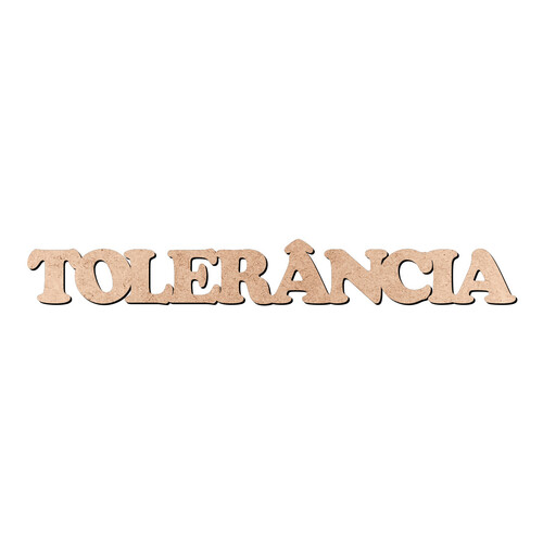 Recorte TOLERÂNCIA Cooper Black / MDF 3mm