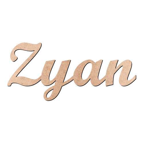 Recorte Zyan Script Mt Std / MDF 3mm