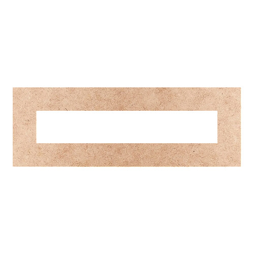 Recorte Moldura Ret 6,7 x 19,2 cm Borda 2 cm / MDF 3mm