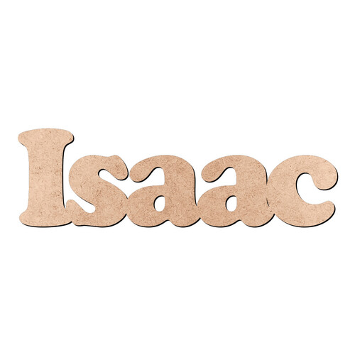 Recorte Isaac Cooper Black / MDF 3mm