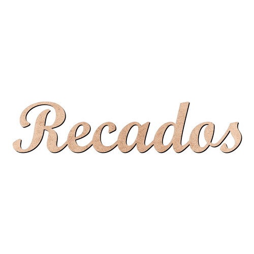 Recorte Recados Script Mt Std / MDF 3mm