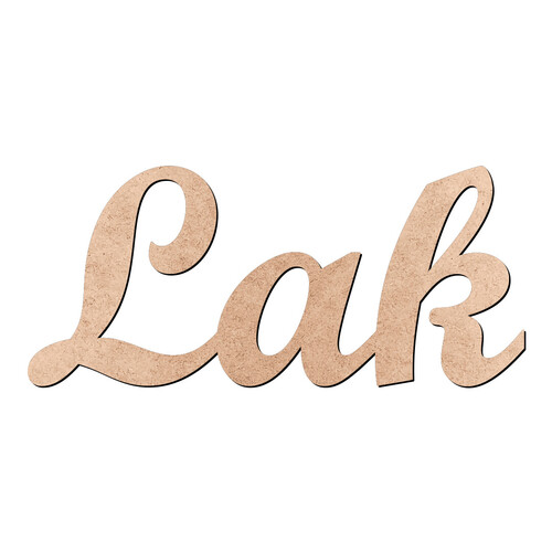 Recorte Lak Script Mt Std / MDF 3mm