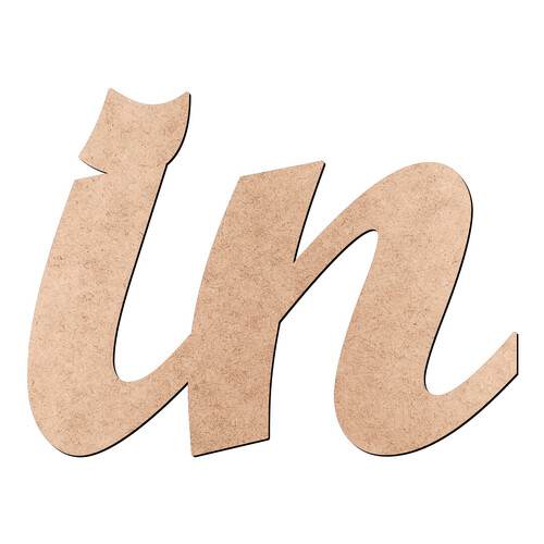 Recorte in Script Mt Std / MDF 3mm