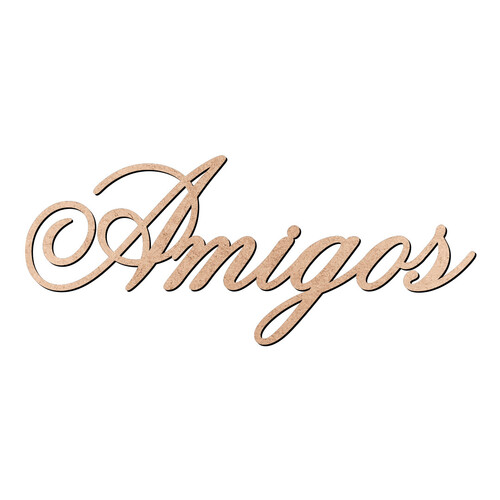 Recorte Amigos Old Script / MDF 3mm