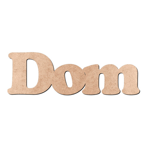 Recorte Dom Cooper Black / MDF 3mm