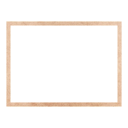Recorte Moldura Ret 20 x 27 cm Borda 1 cm / MDF 3mm