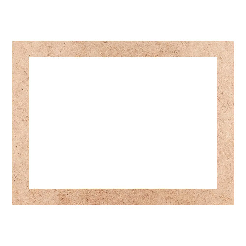 Recorte Moldura Ret 20 x 27 cm Borda 2 cm / MDF 3mm