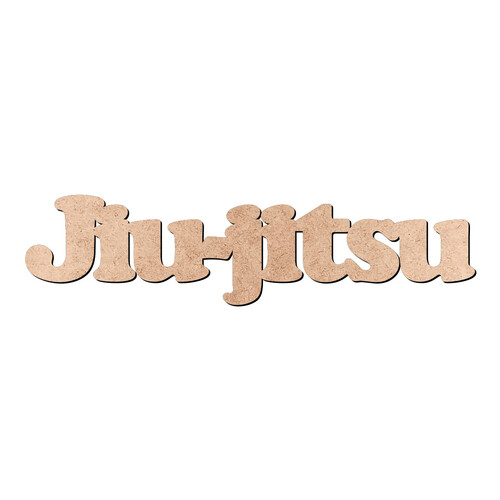 Recorte Jiu-jitsu Cooper Black / MDF 3mm