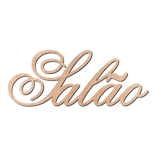 Recorte Salão Old Script / MDF 3mm