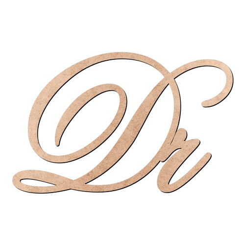 Recorte Dr Old Script / MDF 3mm
