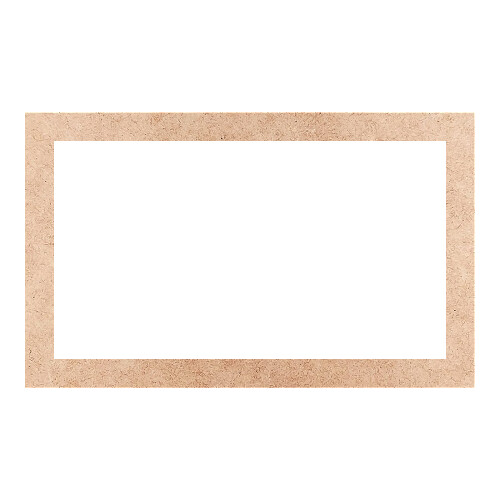 Recorte Moldura Ret 19 x 31 cm Borda 2 cm / MDF 3mm