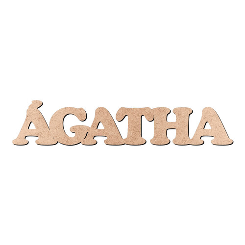 Recorte ÁGATHA Cooper Black / MDF 3mm