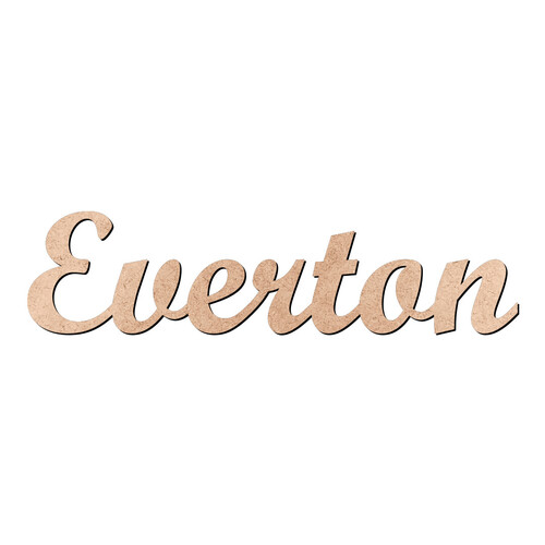 Recorte Everton Script Mt Std / MDF 3mm