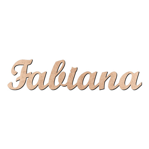 Recorte Fabiana Script Mt Std / MDF 3mm