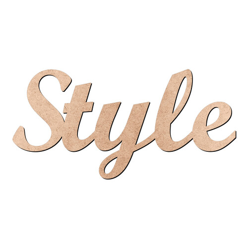 Recorte Style Script Mt Std / MDF 3mm