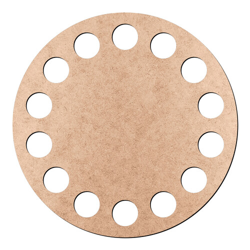 Recorte Base Redonda Cesto Fio Malha 6 cm / MDF 3mm