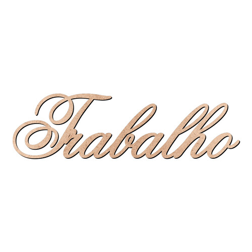 Recorte Trabalho Old Script / MDF 3mm