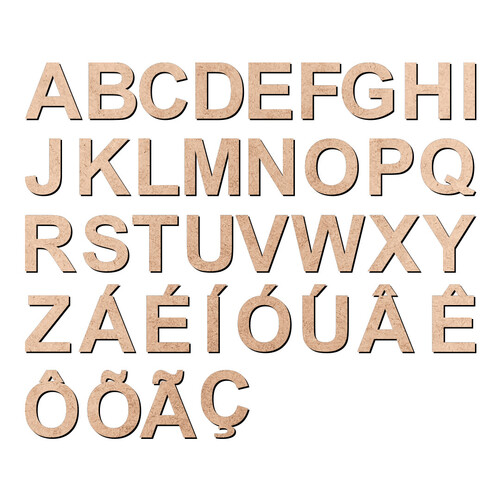 Recorte Kit Alfabeto Arial / MDF 3mm