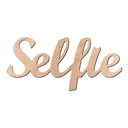 Recorte Selfie Script Mt Std / MDF 3mm