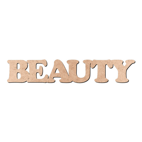 Recorte BEAUTY Cooper Black / MDF 3mm