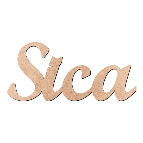 Recorte Sica Script Mt Std / MDF 3mm