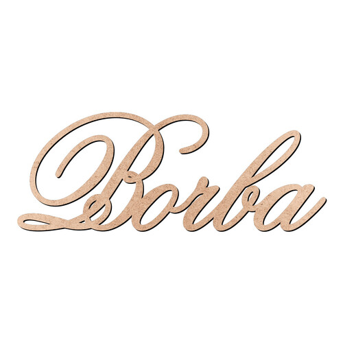 Recorte Borba Old Script / MDF 3mm