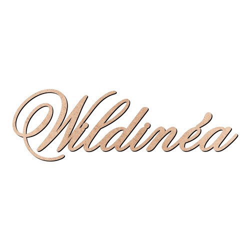 Recorte Wildinéa Old Script / MDF 3mm