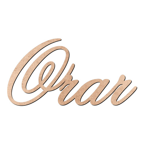 Recorte Orar Old Script / MDF 3mm