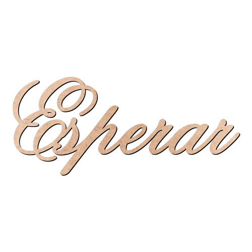 Recorte Esperar Old Script / MDF 3mm