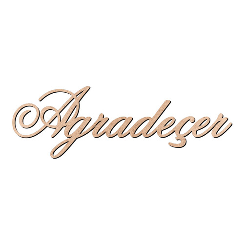 Recorte Agradecer Old Script / MDF 3mm