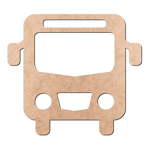 Recorte Ônibus de Frente / MDF 3mm