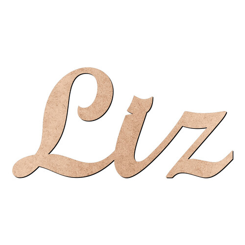 Recorte Liz Script Mt Std / MDF 3mm