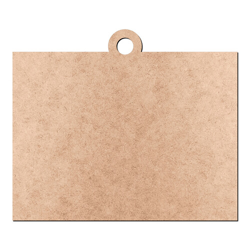 Recorte Pingente Retangular / MDF 3mm