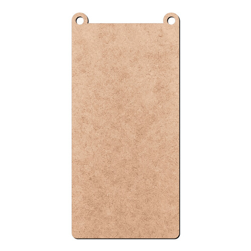 Recorte Pingente Retangular / MDF 3mm