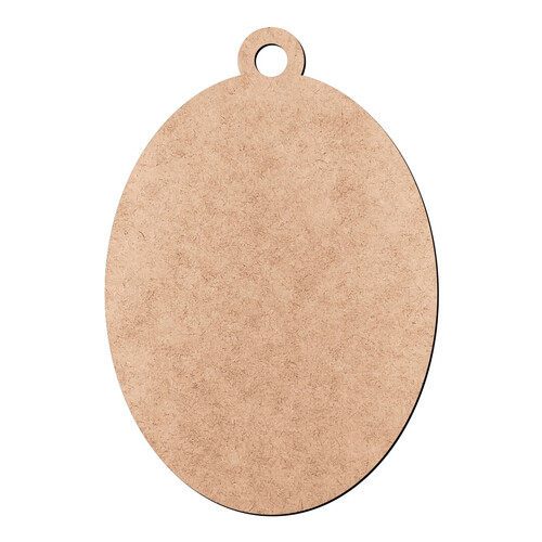 Recorte Pingente Oval / MDF 3mm