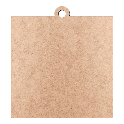 Recorte Pingente Quadrado / MDF 3mm