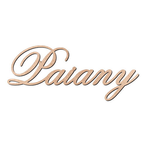 Recorte Paiany Old Script / MDF 3mm
