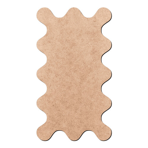 Recorte Placa Ondulada Retangular / MDF 3mm
