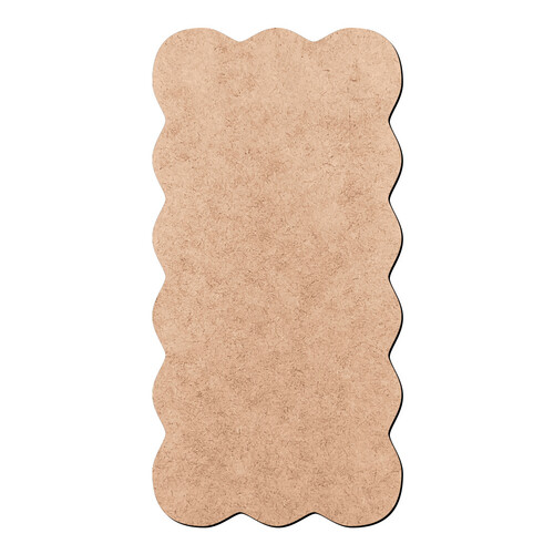 Recorte Placa Ondulada Retangular / MDF 3mm