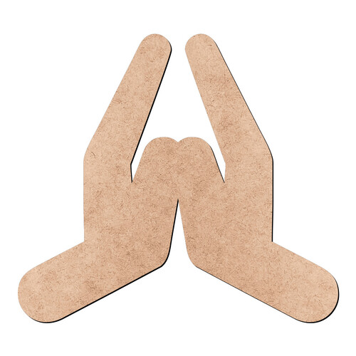 Recorte Mãos Orando / MDF 3mm