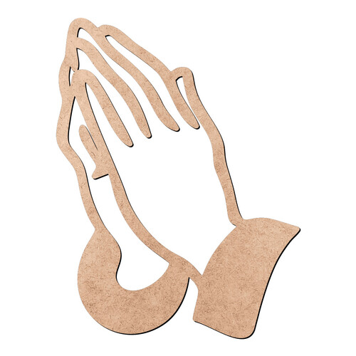 Recorte Mãos Orando / MDF 3mm