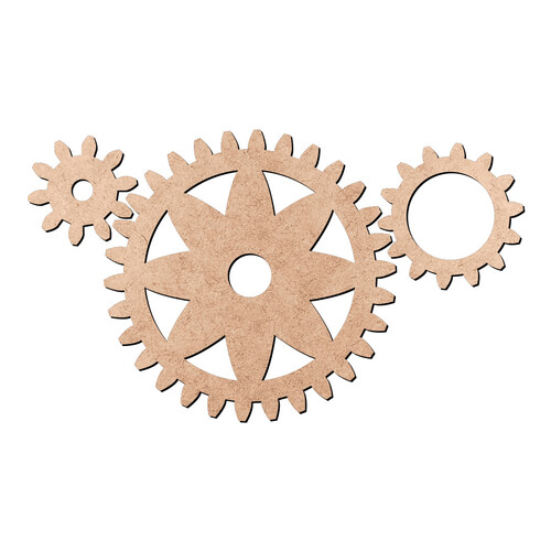 Recorte Kit 3 Engrenagens / MDF 3mm