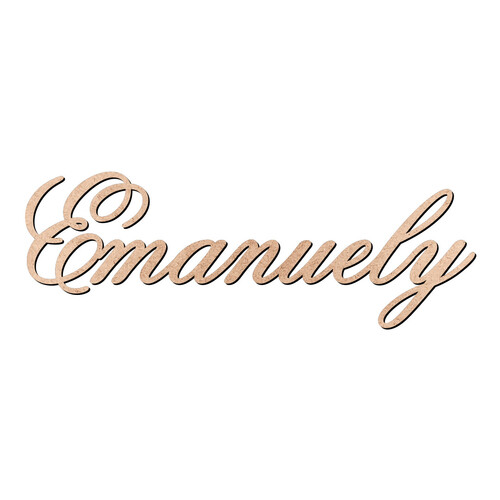 Recorte Emanuely Old Script / MDF 3mm