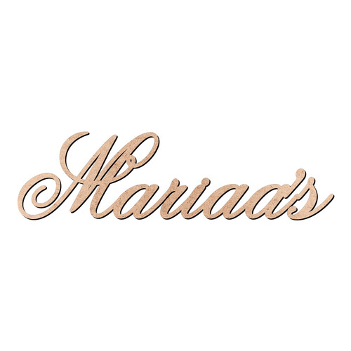 Recorte Mariaa's Old Script / MDF 3mm