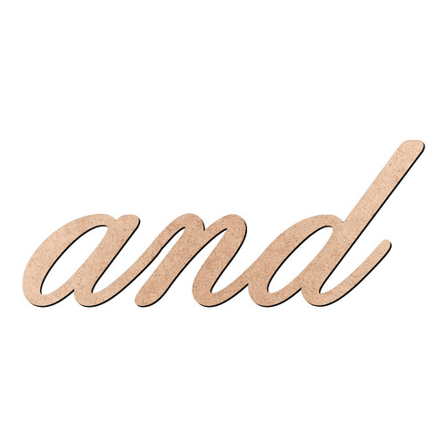 Recorte and Old Script / MDF 3mm