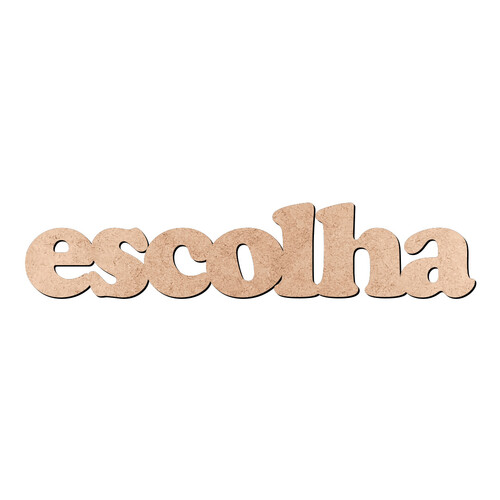 Recorte escolha Cooper Black / MDF 3mm